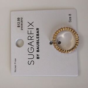 Sugarfix by Baublebar Ring Size 8 Cristal Stones.